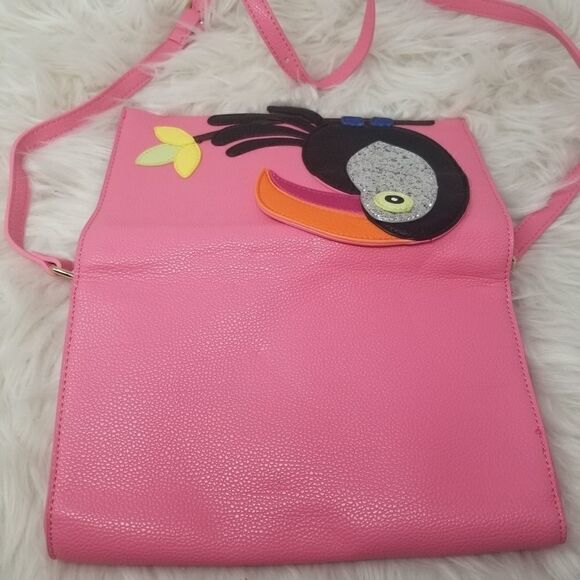 Pink Toucan Crossbody Bag - Picture 2 of 11